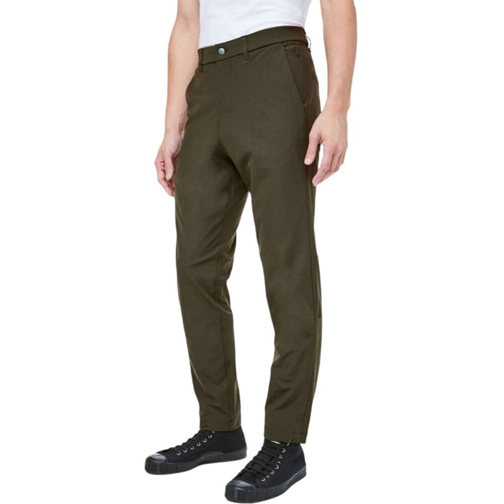 Lululemon Commission Pant Slim Warpstreme 37” Dark Olive 36 Mens
